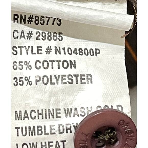 ONeill Shirt XL Brown Orange Plaid Button Up Long Sleeves Cotton Blend Vintage - Picture 5 of 7